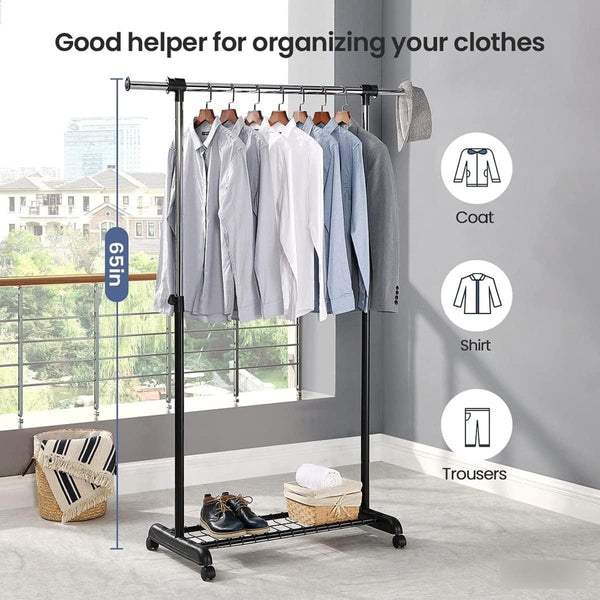 Rolling Clothes Rack