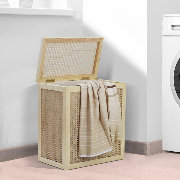 BAMBOO WICKER  LAUNDRY BASKETS